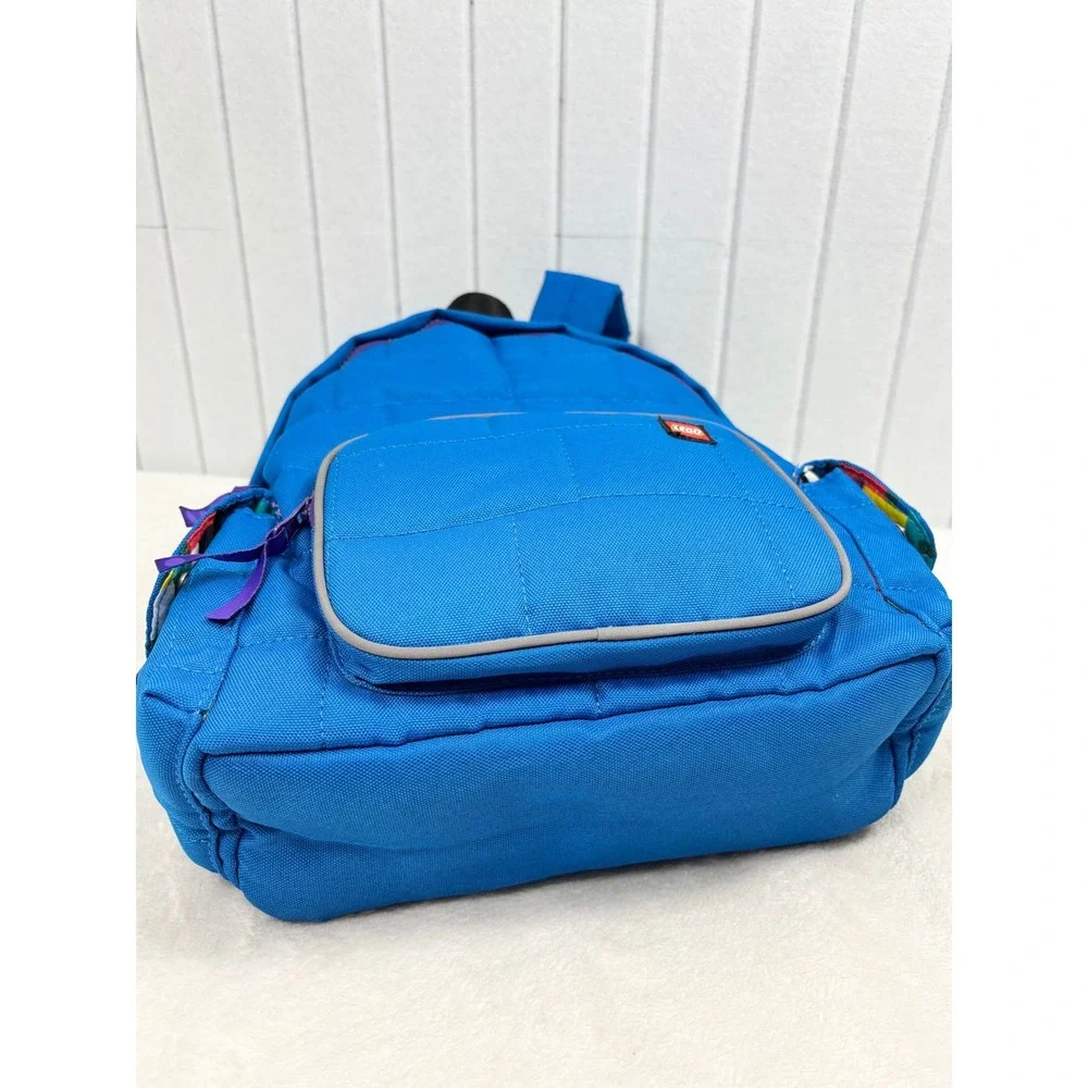 LEGO x Target Quilted Puffer Backpack Blue Limited Edition Brick Pattern NWT